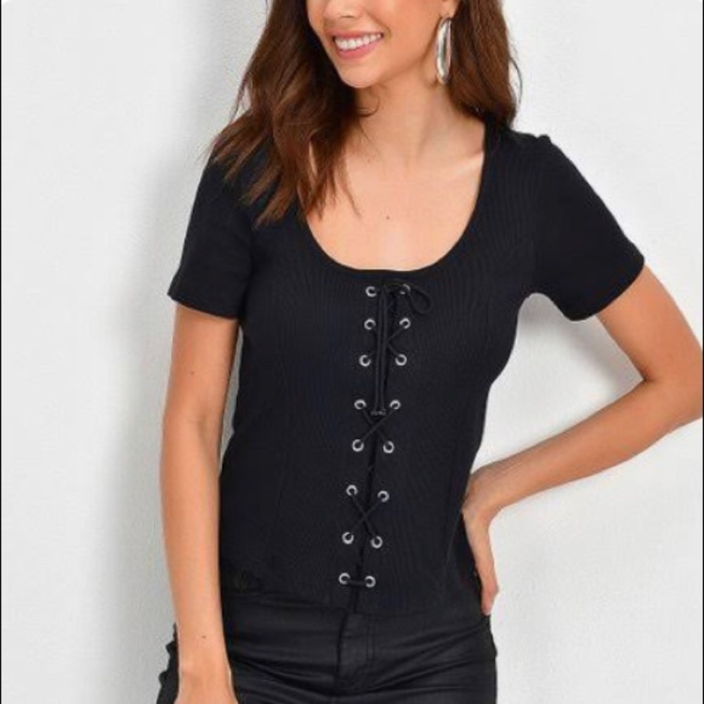 american eagle - crisscross shirt
